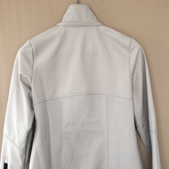 MELANIE LYNE long coat, Color Tan/Cream, size TP/XS - Picture 5 of 10